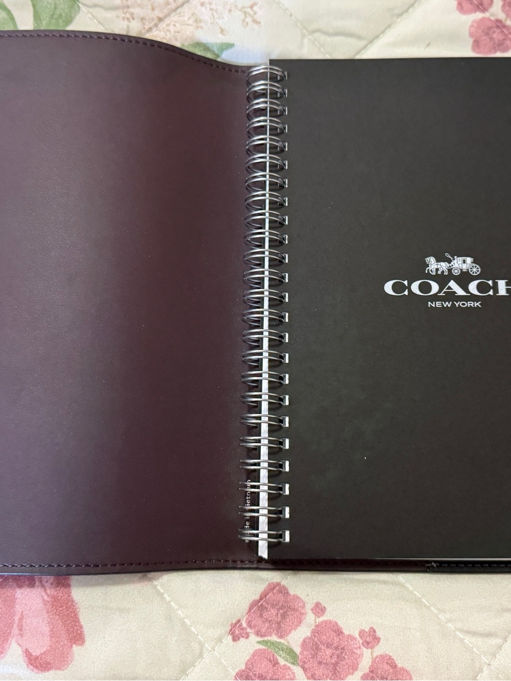 Coach notebook black butterfly print - Picture 3 of 3